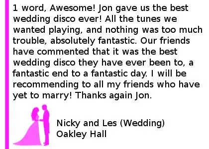 Funky Wedding DJ Review